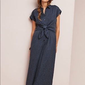 Anthropologie James Tie Waist Floral Jumpsuit